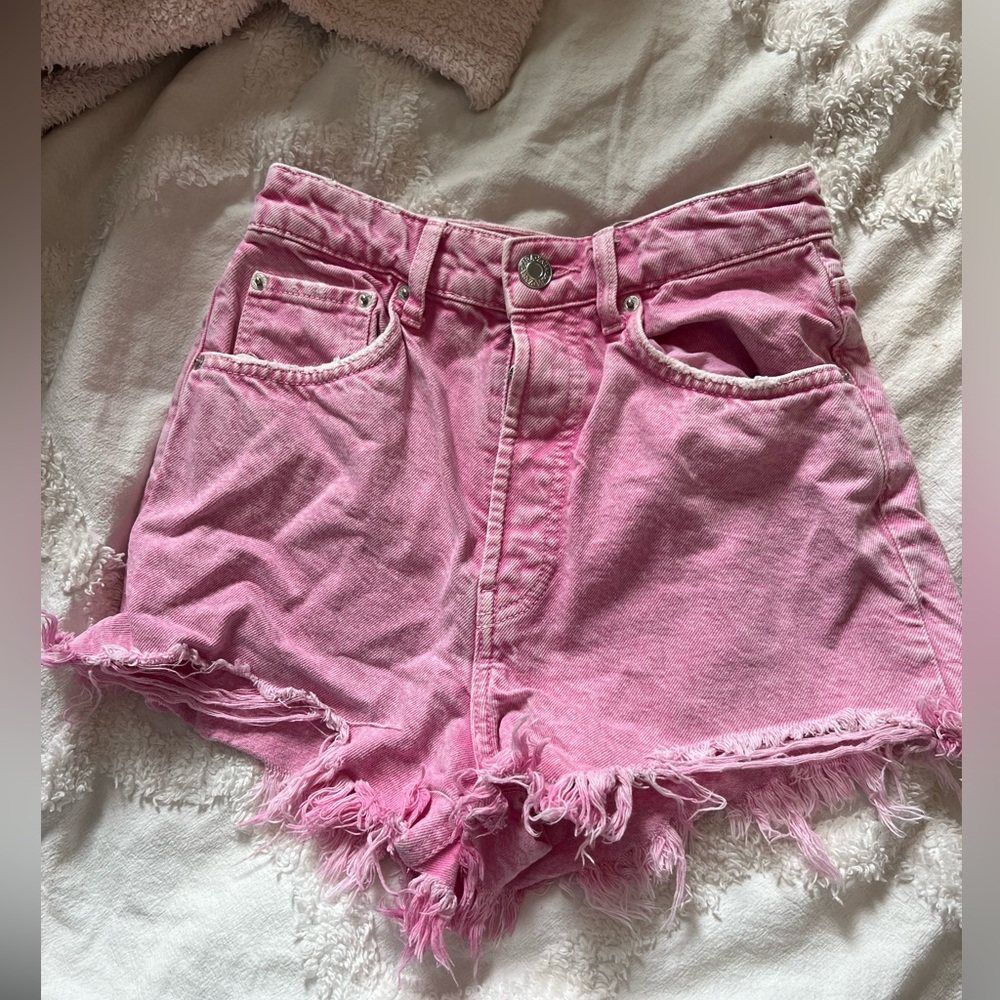Pink Zara shorts
